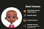 Stylized 3D Avatar Set, a Characters & Person 3D Model by Kentung 3D (Thumbnail 4 of 6)