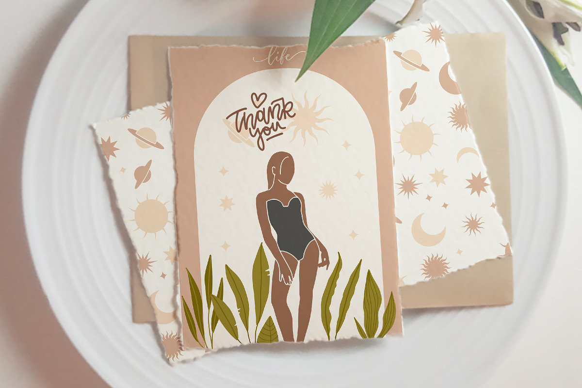 Summer Female Boho Graphics Set, a Decorative Illustration by Lana Sham (Photo 13 of 13)
