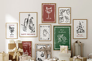 Whimsical Christmas Cocktails, a Food Illustration by Teresa Art Store (Thumbnail 4 of 9)
