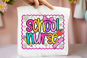 School Nurse Bow PNG Sublimation, an Illustration by Libby Wishes (Thumbnail 2 of 4)