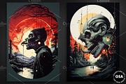 1970's Style Horror Movie Poster, a Background Graphic by Other Side Art (Thumbnail 2 of 5)