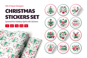 Christmas Stickers, an Emoji Icon by Brickclay