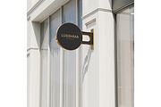 Sign & storefront logo mockup, an Advertising Mockup by Mockthethics. (Thumbnail 7 of 12)