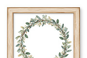 Boho Greenery Wreath & Frame Set, an Illustration by BIPLOB EXPERT (Thumbnail 6 of 6)
