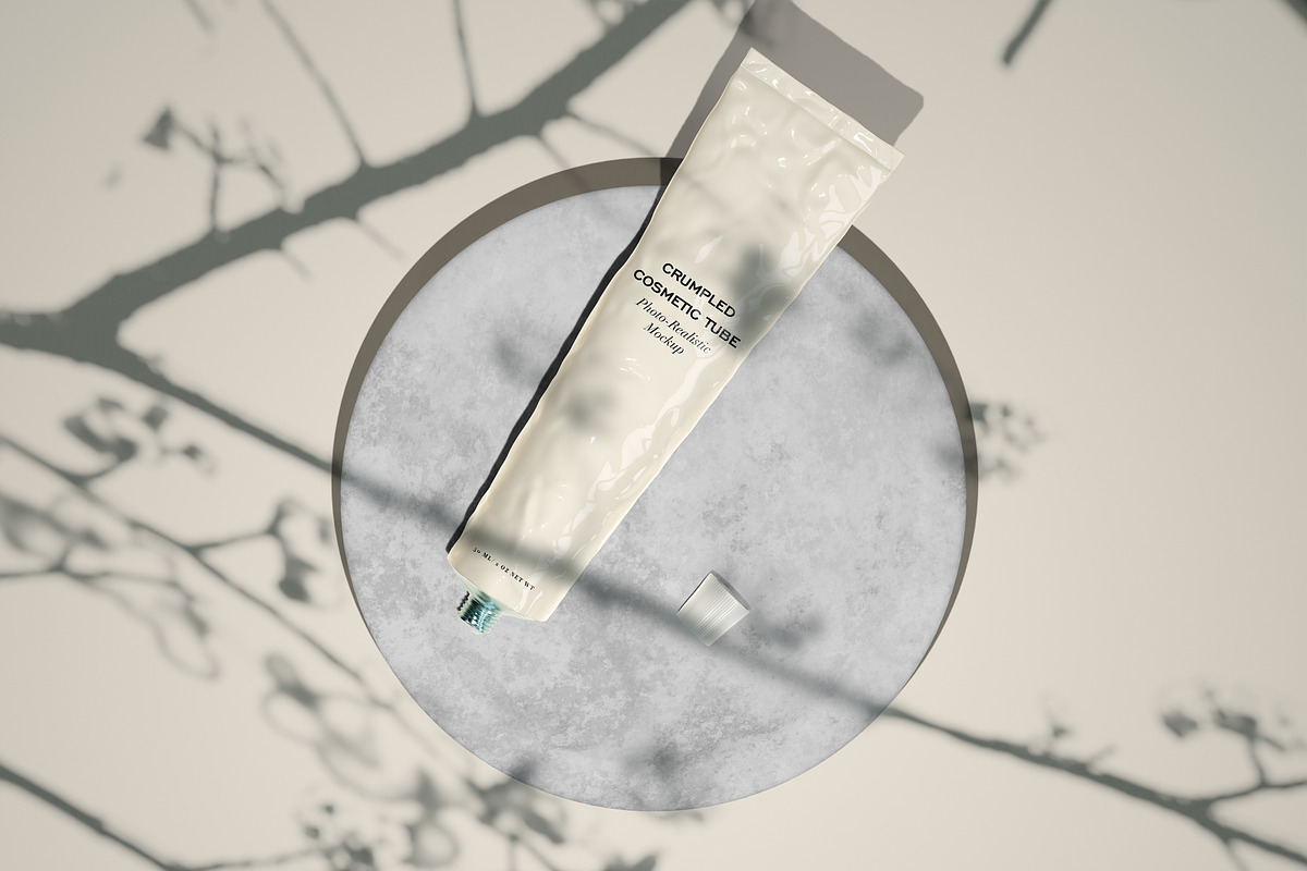 Crumpled Cosmetic Tube Mockup Set, a Product Mockup by Zumrod (Photo 8 of 11)