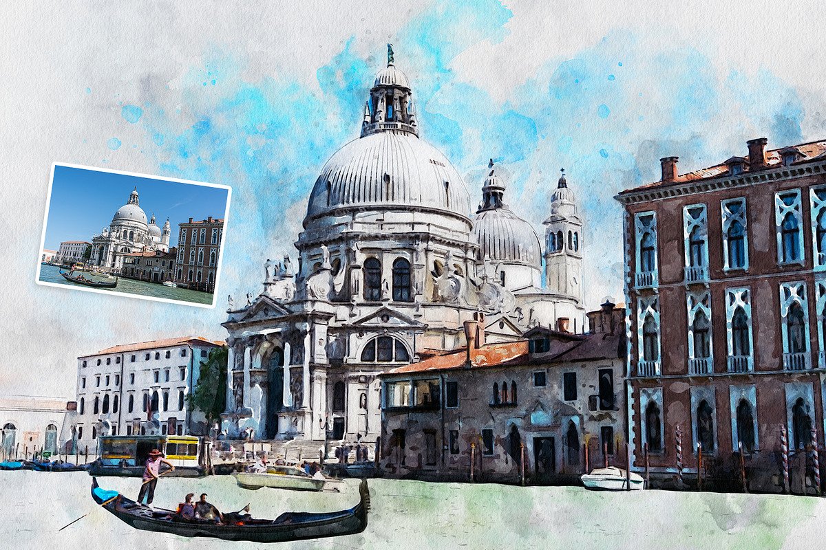 Watercolor Painting Photoshop Action, an Action Add-On by Shovajit (Photo 7 of 11)