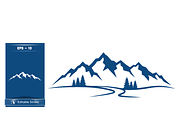 Majestic Mountain Landscape Graphic, a Decorative Illustration by CarWrap design (Thumbnail 4 of 4)