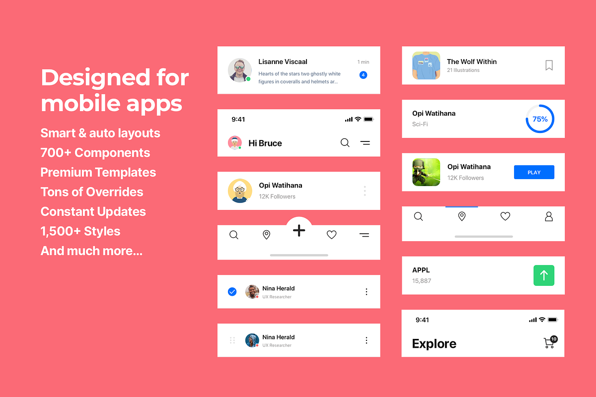 Fabrx Mobile Design System, an UI Kit Template by Fabrx Design (Photo 3 of 6)