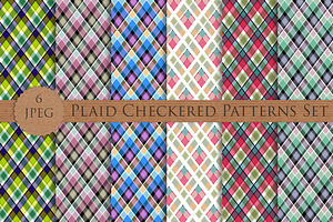 SALE! Plaid Checkered Patterns Set