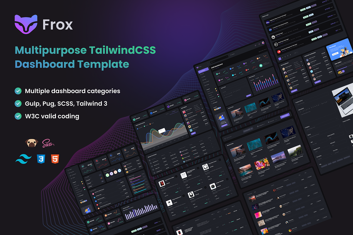 Frox - TailwindCSS Dashboard, a HTML Template by AliThemes (Photo 1 of 19)