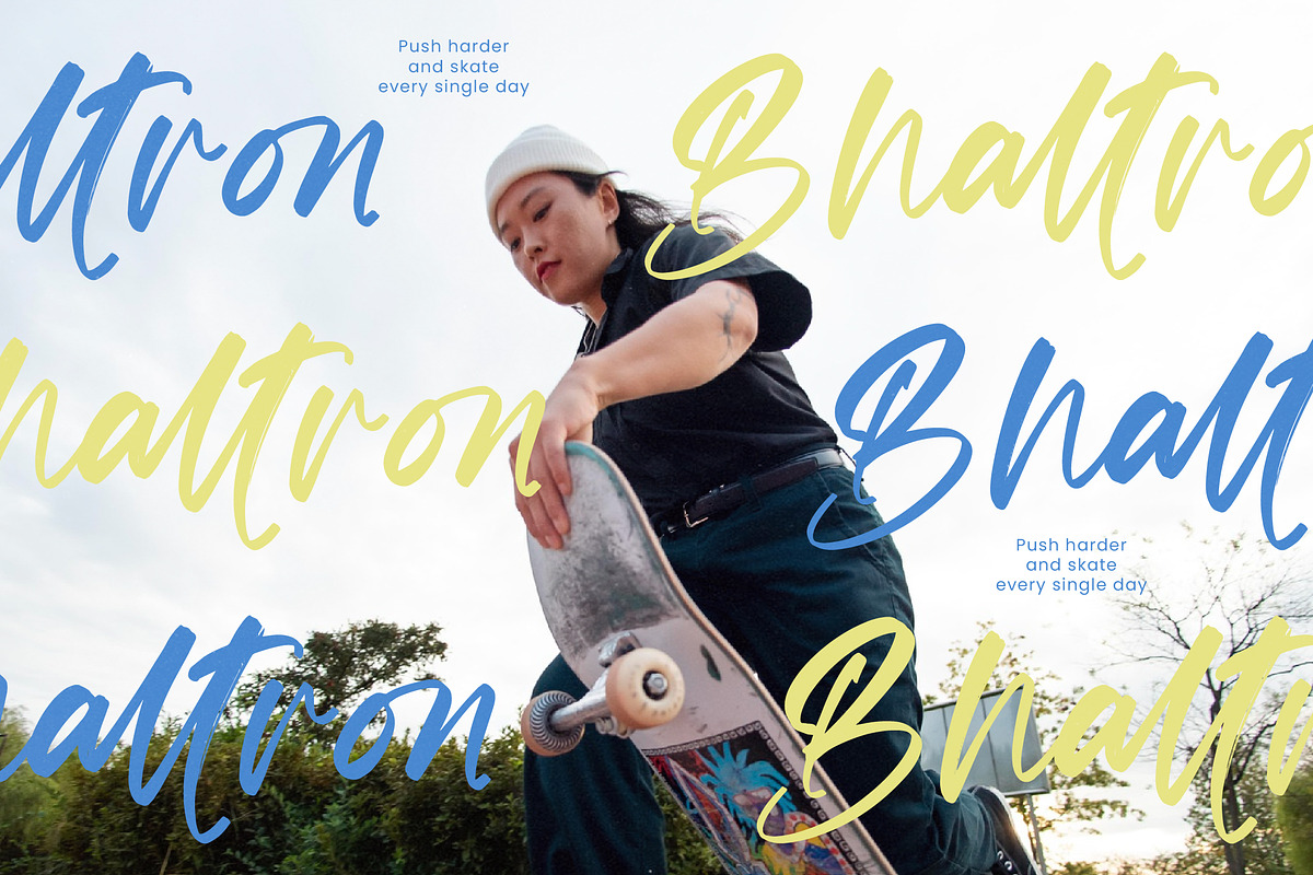 Bhaltron Modern Brush Handwritten, a Script Font by stylishtype.co (Photo 5 of 20)