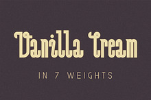 Vanilla Cream - Display Font