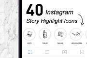 40 Insta Highlight Covers, a Social Media Template by Kristina Dubnovitskaya (Thumbnail 1 of 5)