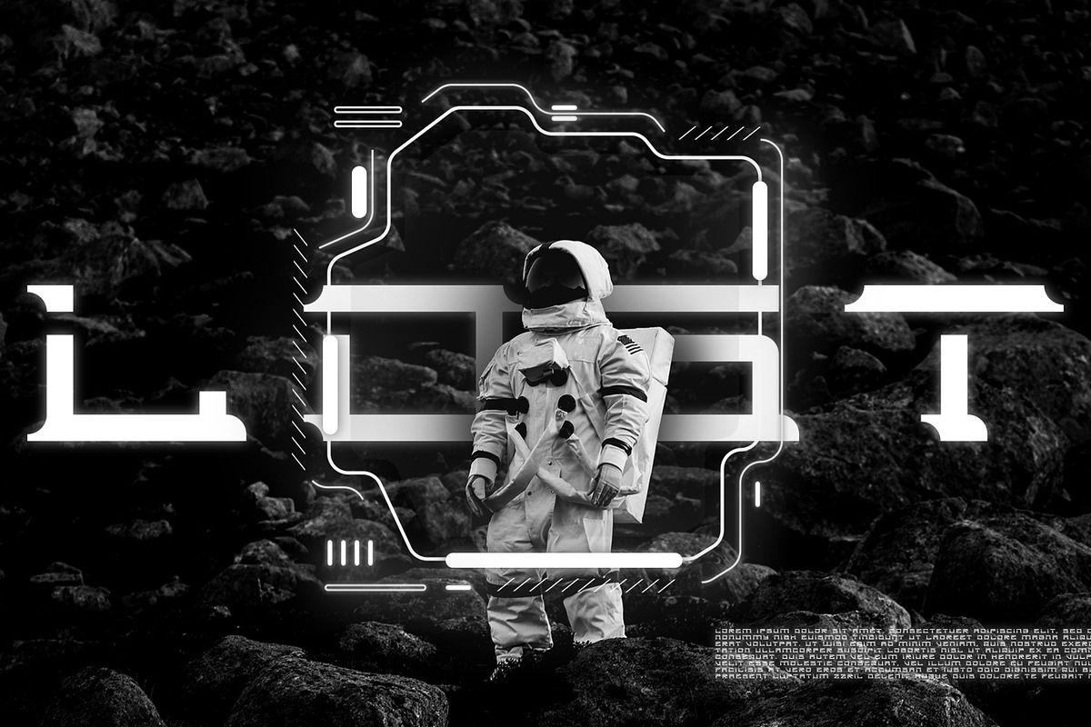 Galax Sci-Fi Font Display, a Symbol Font by GRVS Studio (Photo 2 of 4)