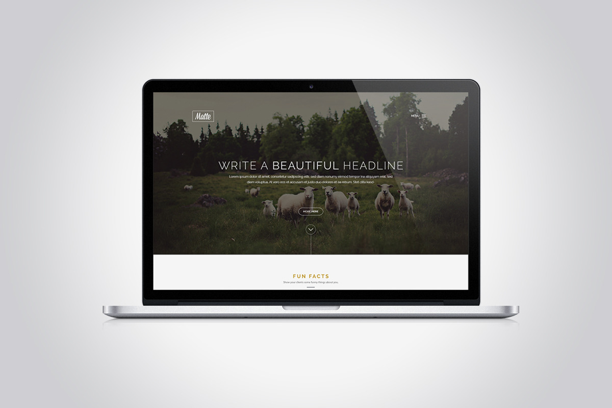 Matte - PSD Website Template, a Websites & App Template by Foos (Photo 2 of 4)