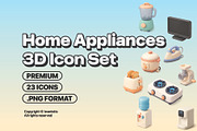 Home Appliances 3D icon pack, a Duotone Icon by Iwanistic (Thumbnail 1 of 7)