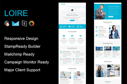 LOIRE - Responsive Email Template, an Email Template by Pennyblack Templates