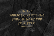 Horror brush font - Morbid Bones, a Blackletter Font by Rochart (Thumbnail 3 of 10)