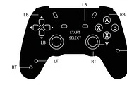 set of gaming controller silhouettes, an Illustration by Amazin_art (Thumbnail 8 of 41)