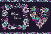 Seamless floral pattern + bonuses!, a Pattern Graphic by Purple Platypus (Thumbnail 7 of 7)