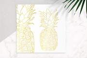 Gold Pineapple Vector Icon, an Icon by Aloha Philly (Thumbnail 1 of 8)