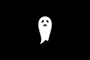 Sad Ghost Silhouette Vector, an Object Illustration by Vectorium Studio (Thumbnail 2 of 4)