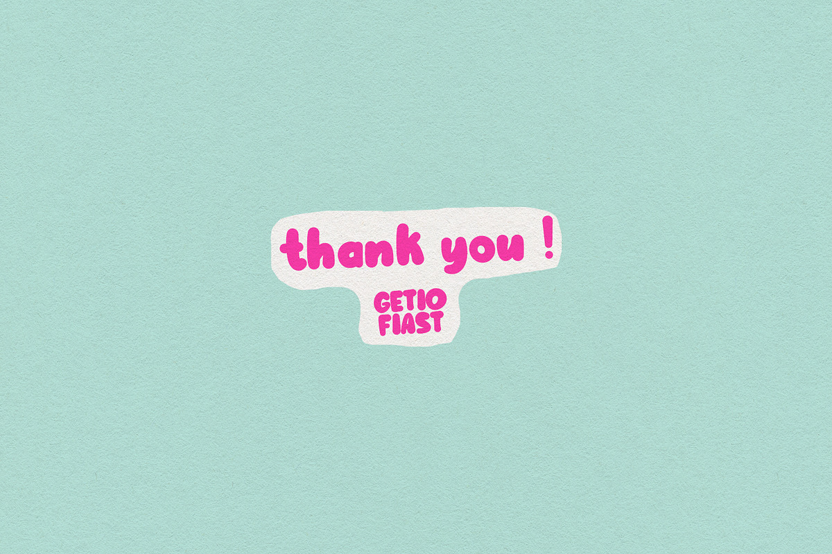 Getio Fiast Friendly Handmade Font, a Handwritten Font by Maulana Creative (Photo 7 of 14)