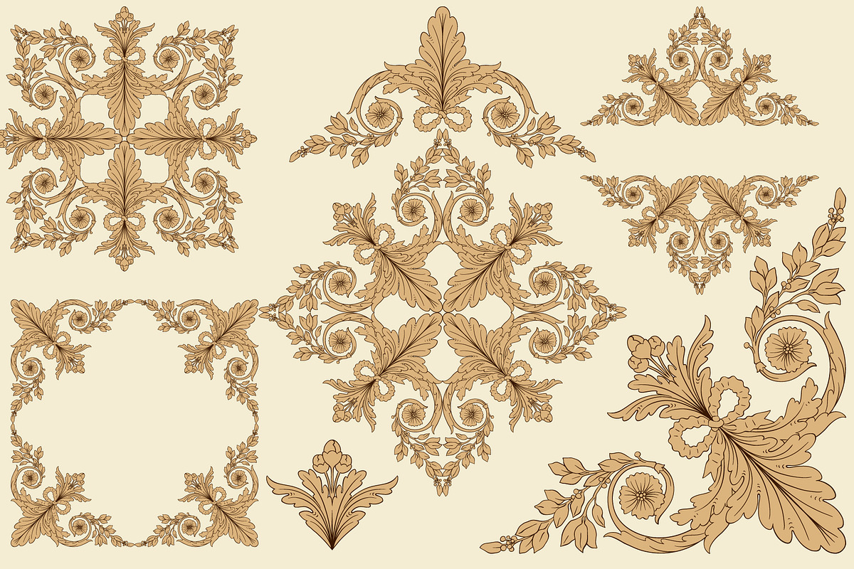 Vintage Frames And Borders SVG, an Object Graphic by Samira (Photo 4 of 6)
