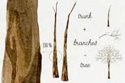 Tree branches. Watercolor DIY set, an Illustration by NataliVA (Thumbnail 4 of 5)
