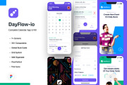 DayFlow - Calendar App UI Kit Design, an UI Kit Template by DesignBox (Thumbnail 1 of 3)