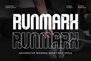 Runmark - Modern Sport Duo Font, a Sans Serif Font by Flawless And Co (Thumbnail 1 of 10)