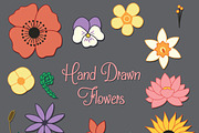 Hand Drawn Flowers Set, an Illustration by Digital Sugar (Thumbnail 2 of 3)