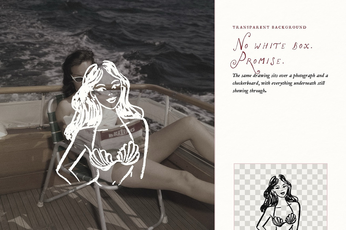 Summer Beach Vacation Doodle Bundle, a Seasonal Illustration by The October Creative (Photo 12 of 13)