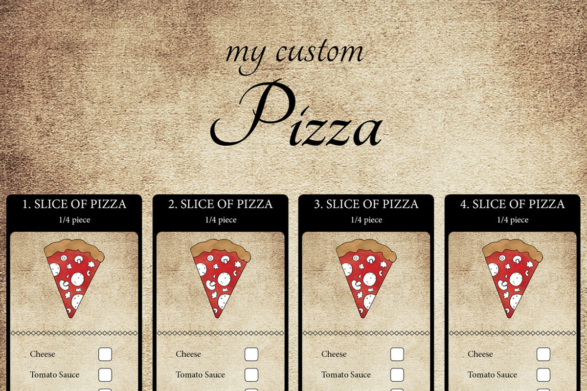My customized pizza, a Flyer Template by GoodDesignCreation (Photo 2 of 3)