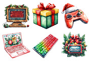 Christmas Gamer Clipart, an Illustration by Daily.Designs (Thumbnail 3 of 3)