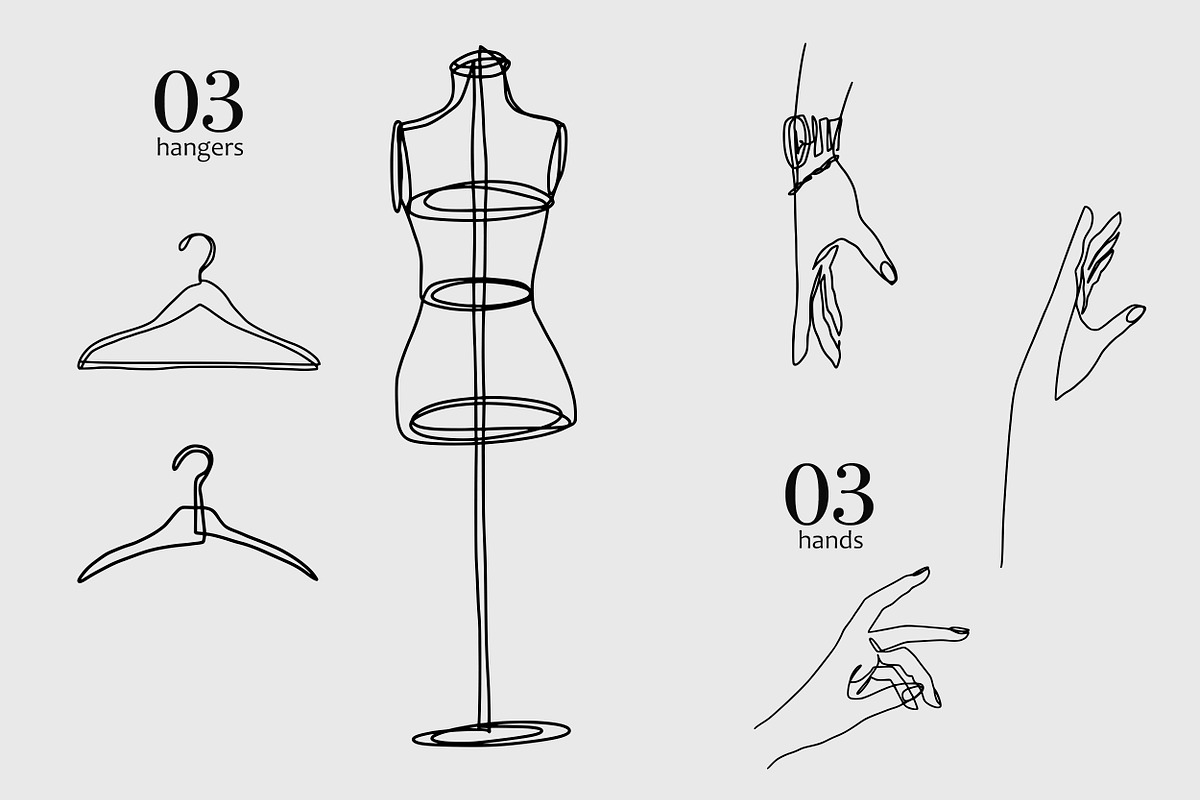 One Line Fashion. Line Art Women, a Person Illustration by AnMark (Photo 11 of 17)