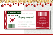 Happy New Year Boarding Pass, a Card Template by YasdeyDesigns (Thumbnail 1 of 8)