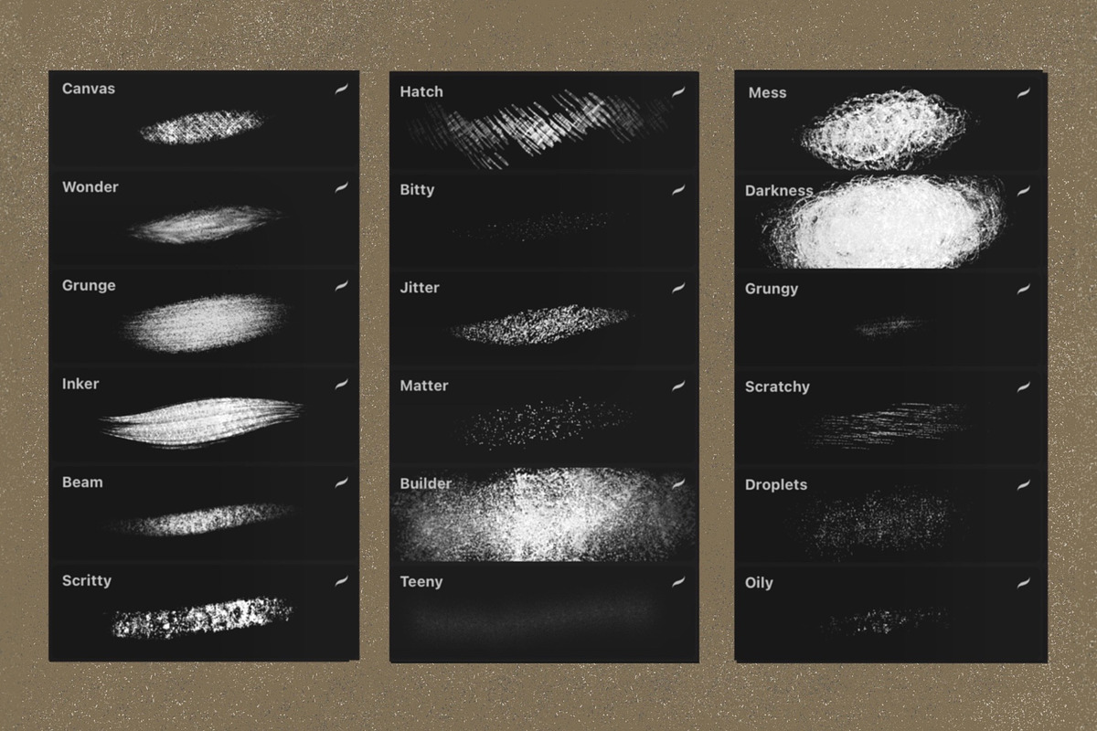 Grunge Procreate Texture Brushes, a Brush Add-On by KJP Designs (Photo 7 of 11)