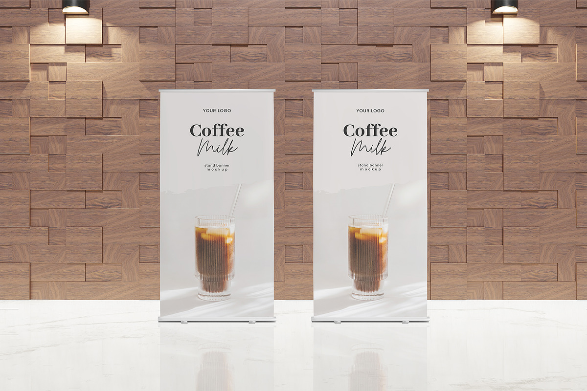 Standing banner Roll up Mockup, a Mockup by mojojojo97 (Photo 3 of 6)