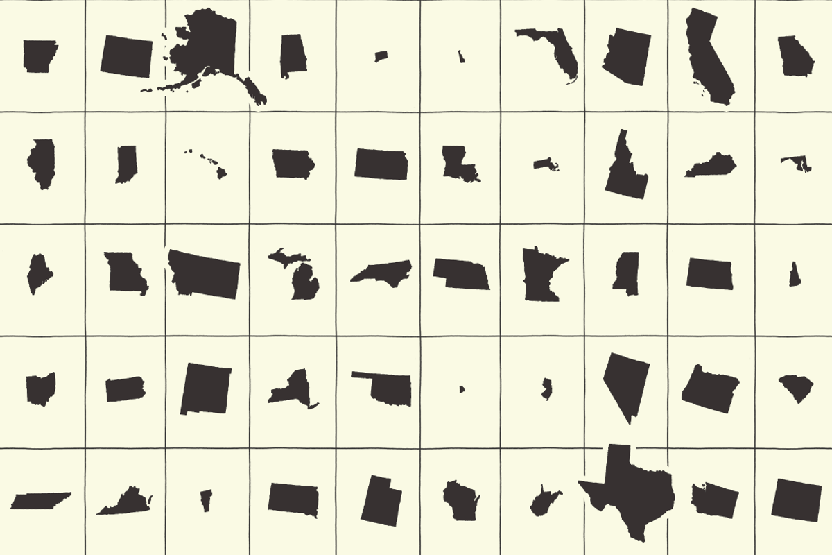 50 States - Hand Illustrated preview 3