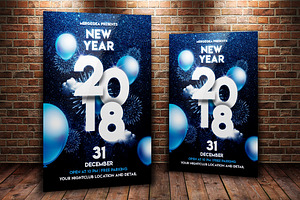 New Year Party Flyer Template
