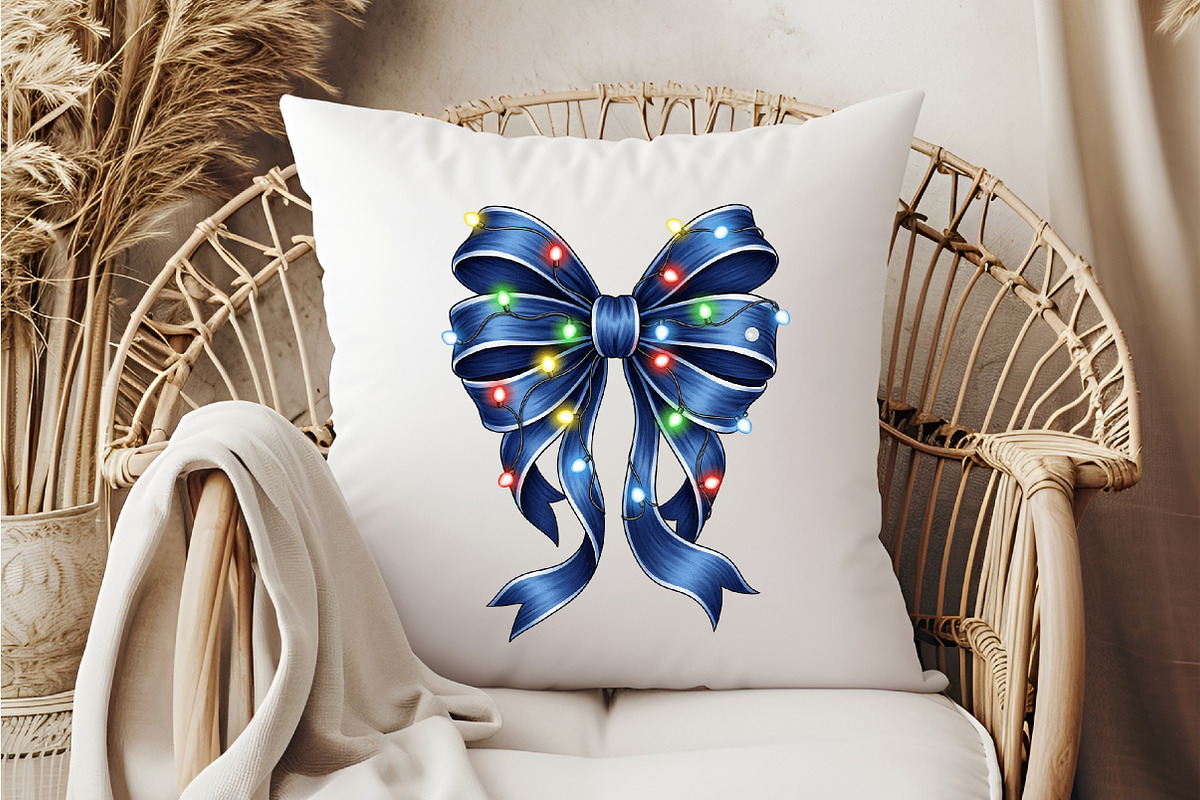 Light Bow Christmas PNG, an Illustration by DreamCafeArt (Photo 6 of 7)