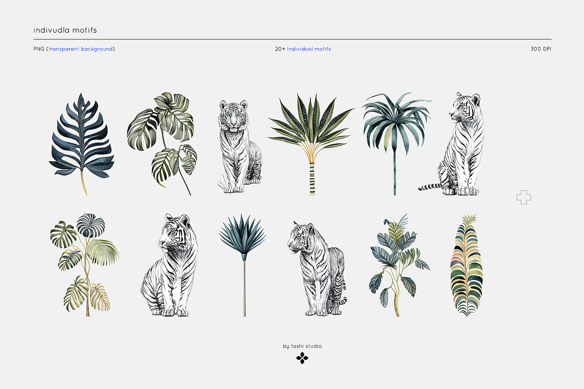 Wilderness, luxury tropical Patterns, a Wallpaper Graphic by Pink Linen (Photo 13 of 14)