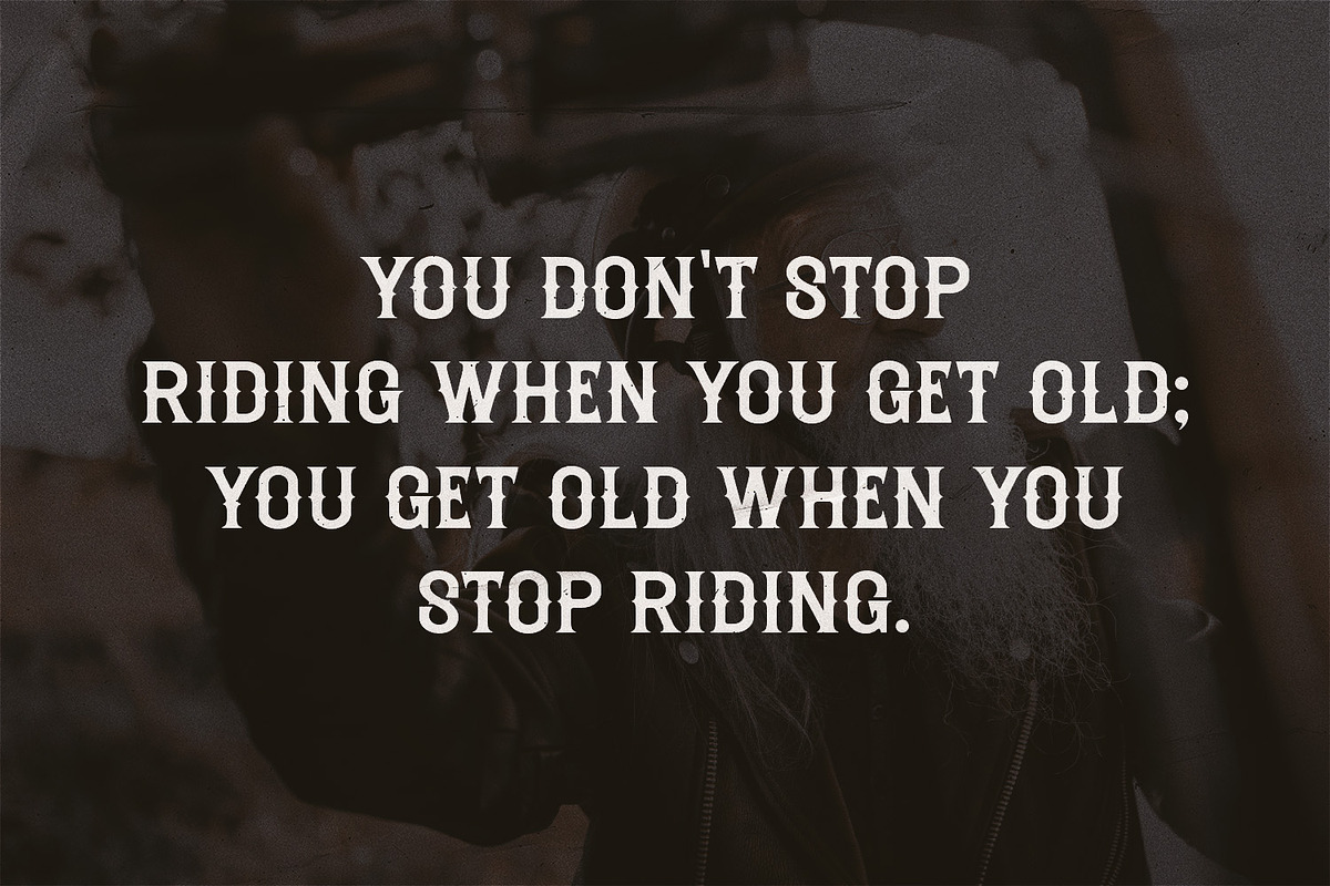 Riders Riots - Vintage Display Font, a Serif Font by Dikas Studio (Photo 4 of 7)