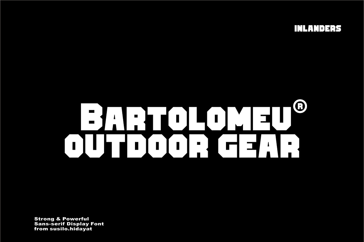 INLANDERS | BLOCK FONT | DISPLAY FONT preview 7