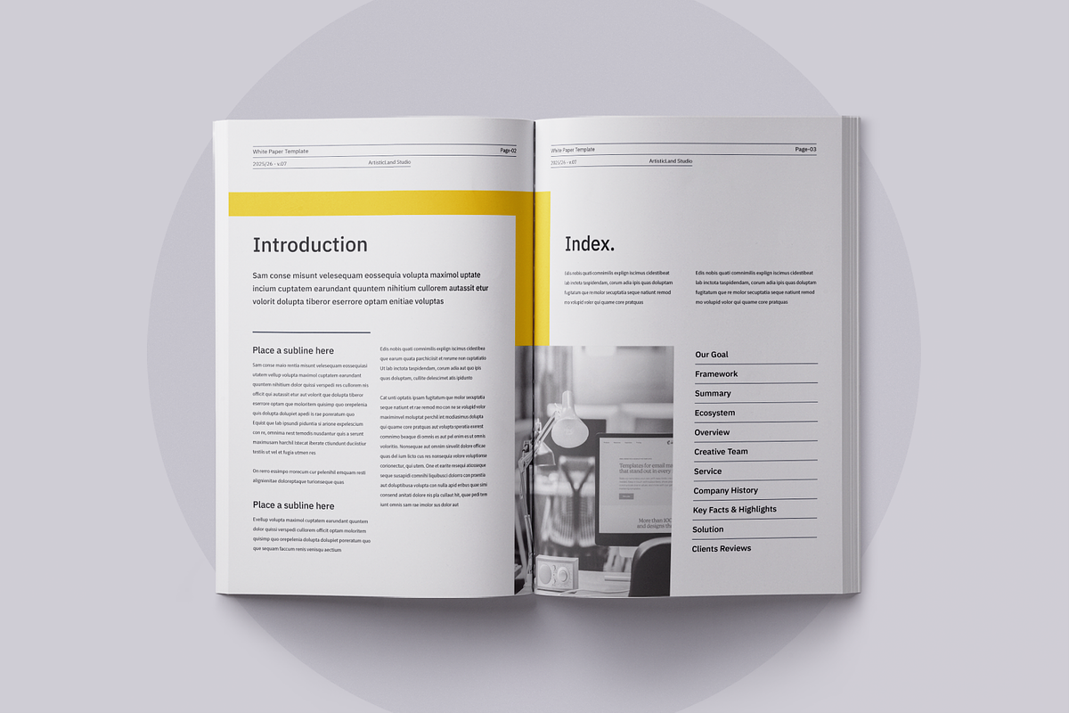 White Paper | Canva, Word, PPTX, IND preview 4