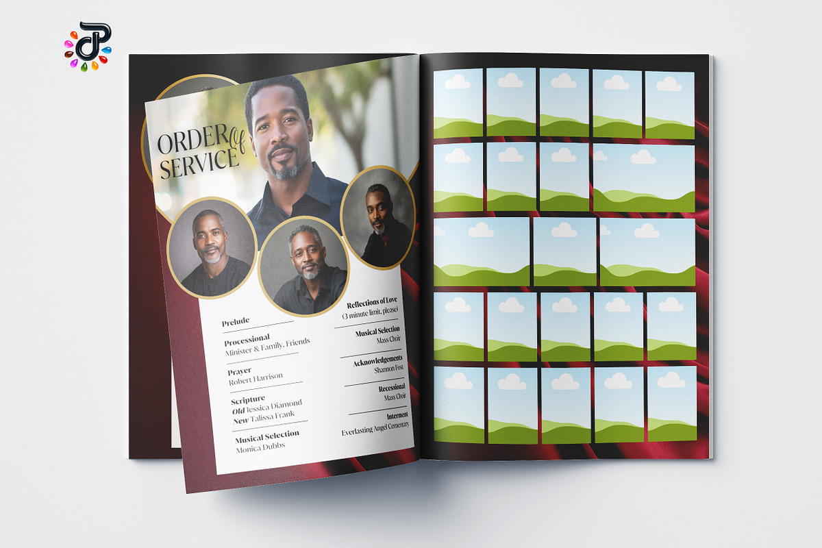 Elegant Canva Obituary Template, a Brochure Template by Protech Design ENT (Photo 7 of 9)