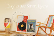 Retro - Frame Mockup Scene, a Product Mockup by Momogi (Thumbnail 6 of 10)