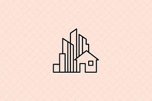 Minimalist Cityscape Icon, an Object Illustration by Vectorium Studio