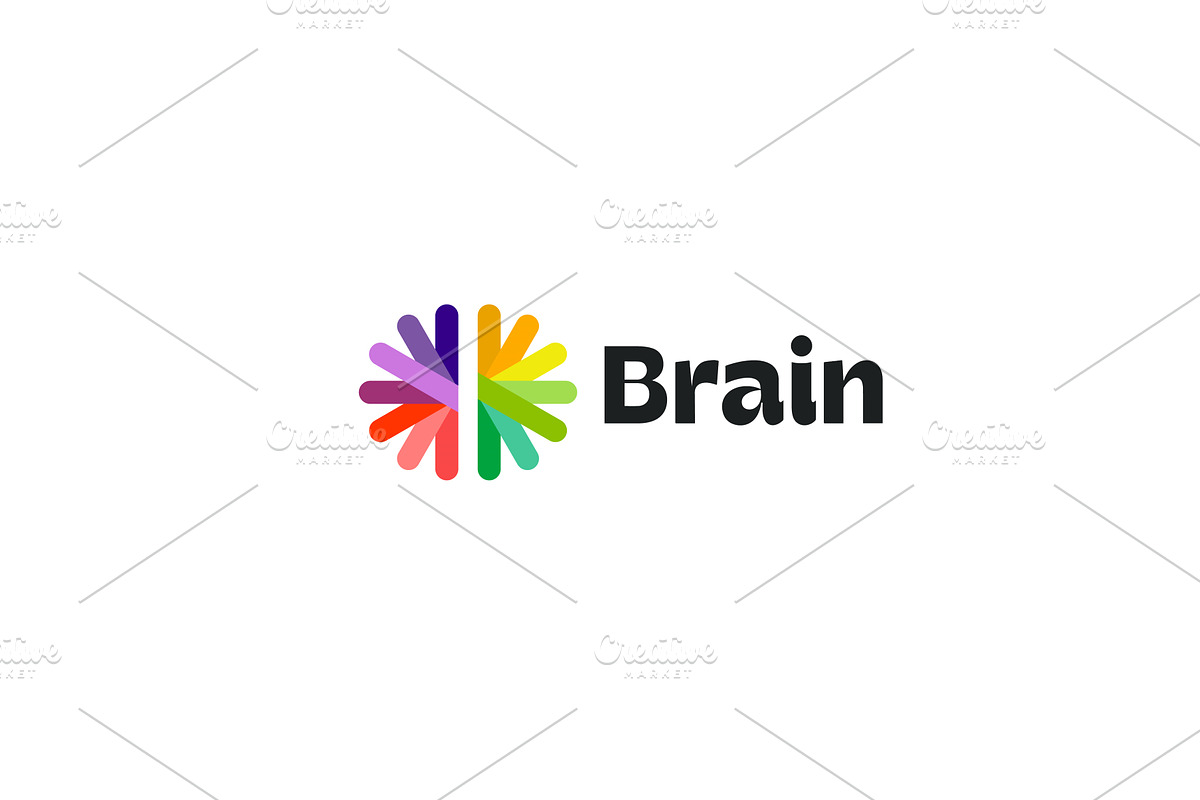 Creative brain logotype. Universal, an Education Illustration by Bureau
